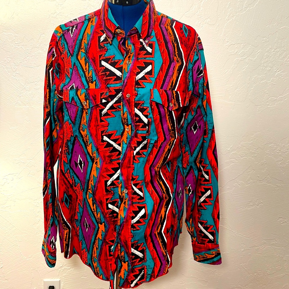 Vintage Wrangler rodeo shirt.